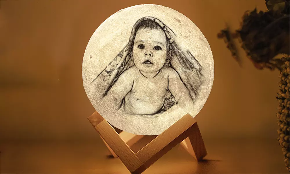 Illuminate Your Space with Custom Moon Lamps with One or Two Pieces