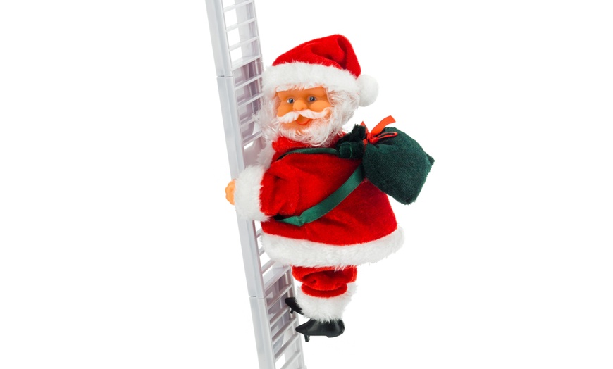 Image 2: Electronic Ladder Climbing Santa