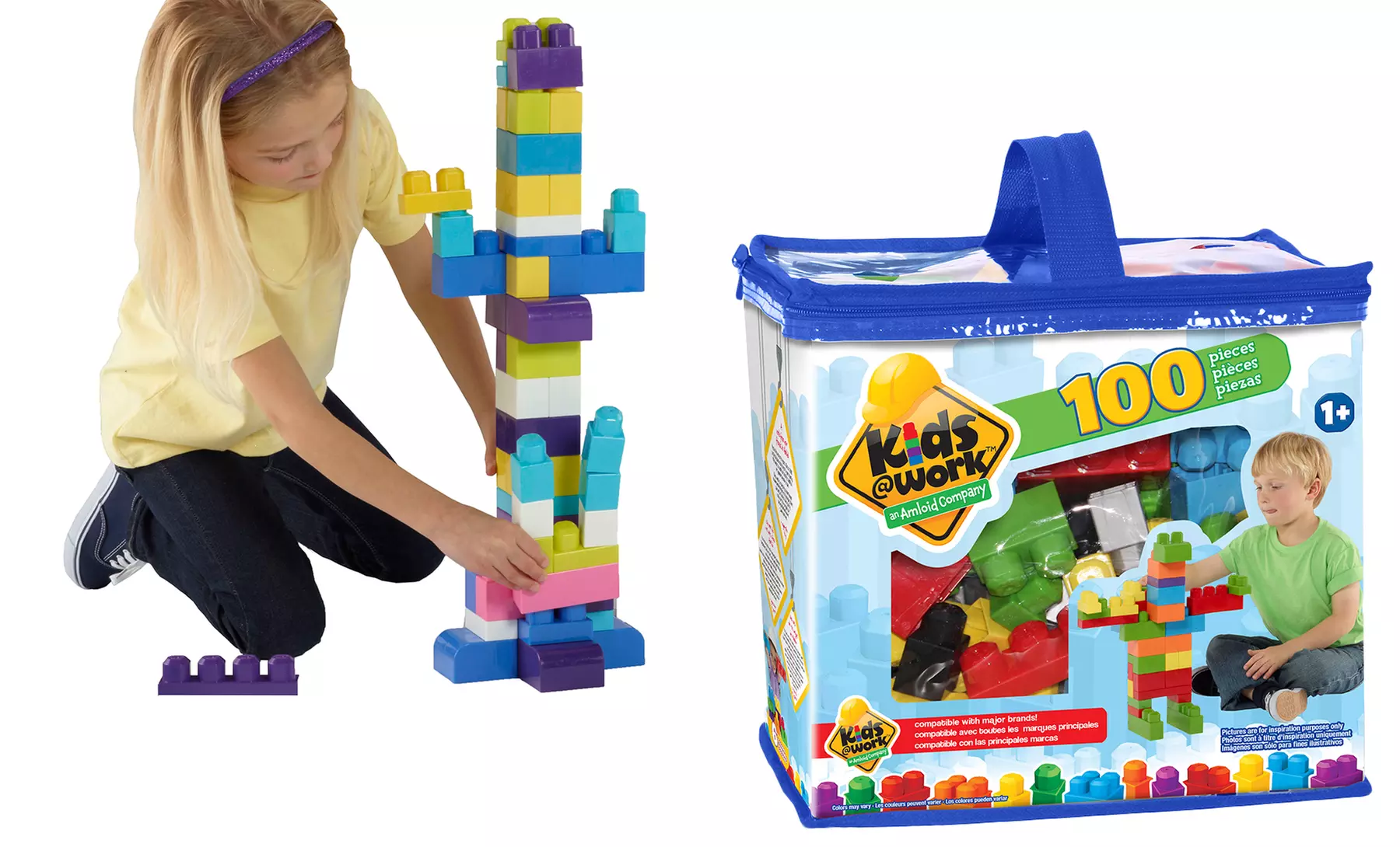 Kids @ Work 100-Piece Block Set - Second Medium