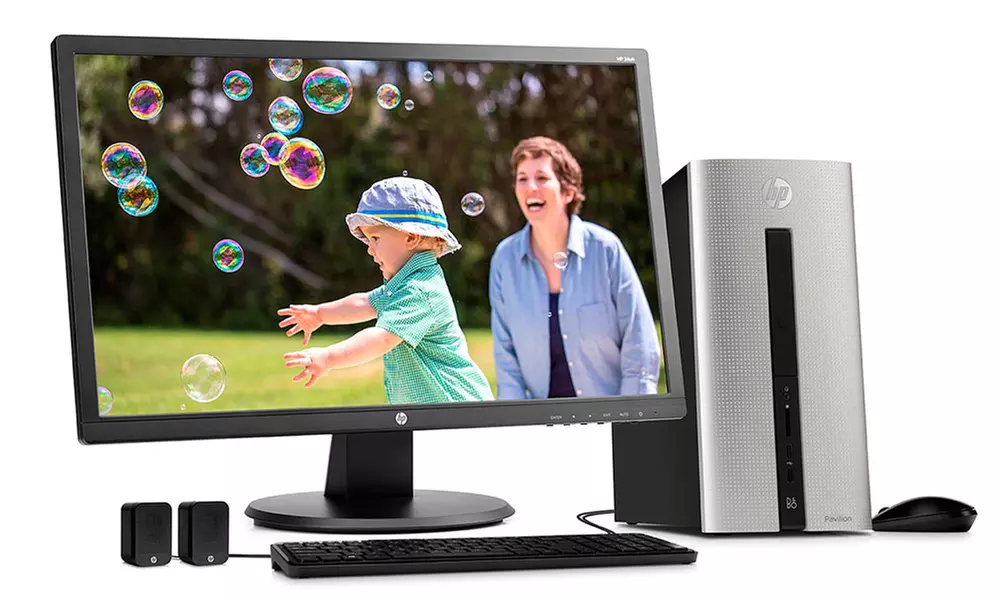 HP Pavilion Desktop PC and Full HD Monitor Bundle - Primary Image