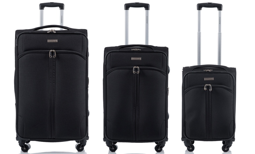 Image 7: 3 Expandable and Wheeled Suitcases