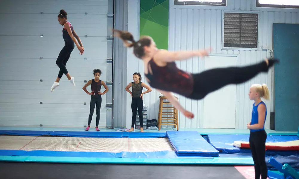 Three or Five Trampoline, Tumbling, Gymnastics, or Acro Dance Classes at Olympika Gymnastics (Up to 54% Off) - Primary Image