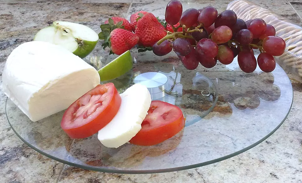 Tempered Glass Lazy Susan. Free Returns. - Second Medium