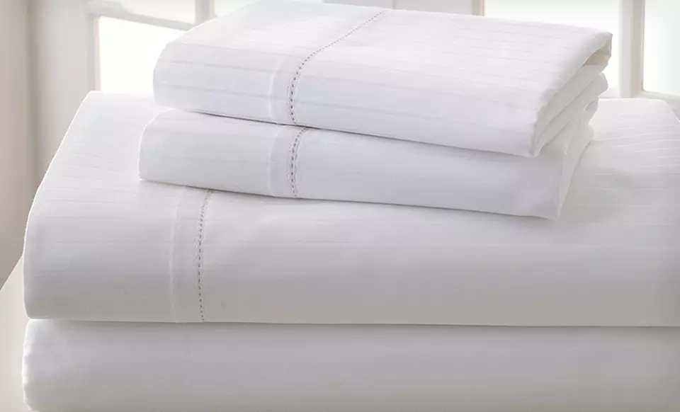"The Collection" Damask-Stripe Sheet Sets (Up to 54% Off). 16 Options Available. Free Shipping and Returns. - Image 5