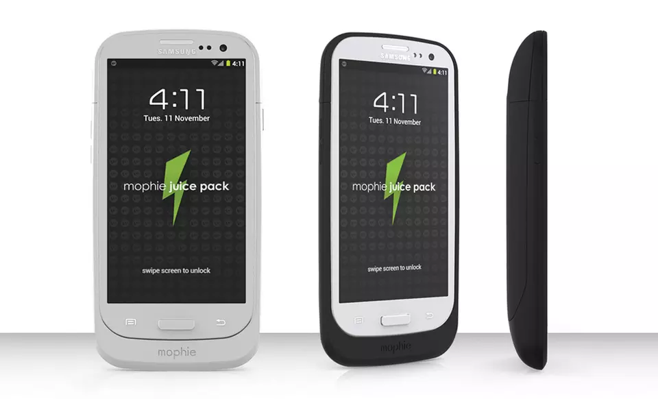 mophie Juice Pack for a Galaxy S3 in Black or White. Free Returns. - Primary Image