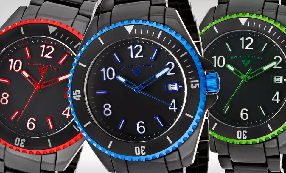 $99.99 for a Swiss Legend Ceramic Watch for Men or Women ($995 List Price). Multiple Colors. Free Shipping and Returns. - Primary Image