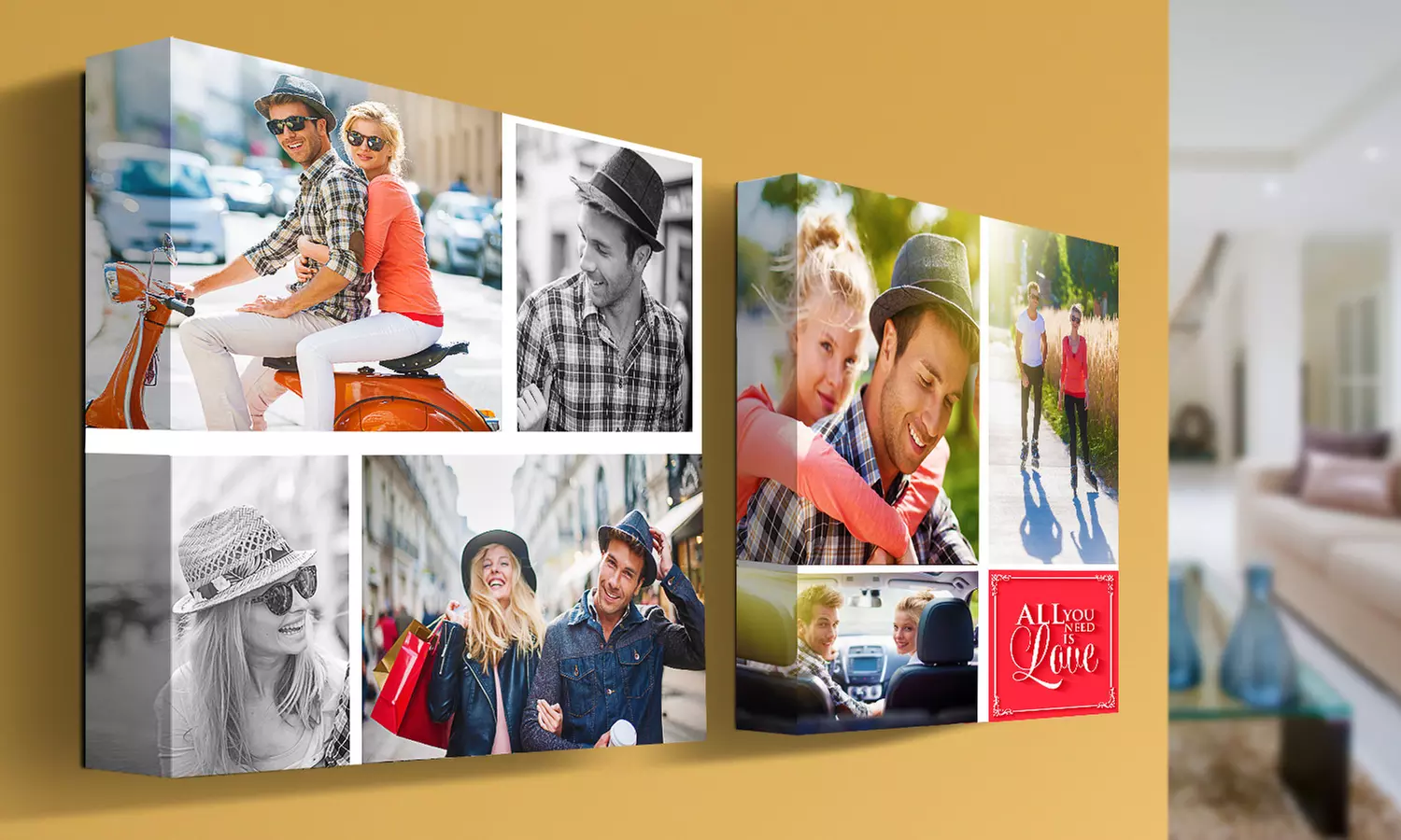 Custom Collage Canvas in sizes 16”x12” & 30”x20” by Printerpix (Up to 90% Off) - Primary Image