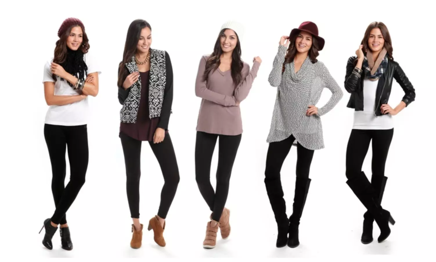 Women's Slimming Leggings (5-Pack) - Primary Image