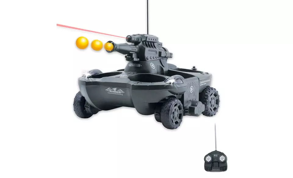 United Amphibious RC Tank in Gray or Green. Free Returns. - Second Medium