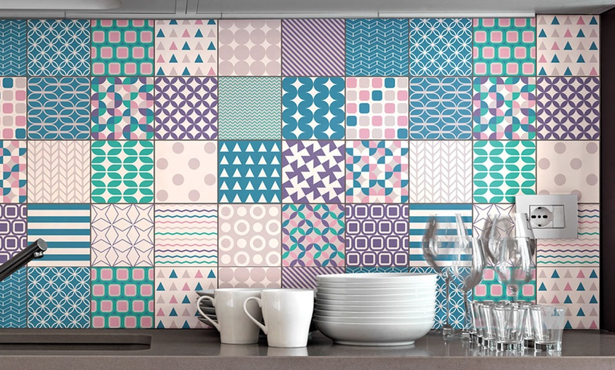 Image 28: 24 Wall Stickers Tiles