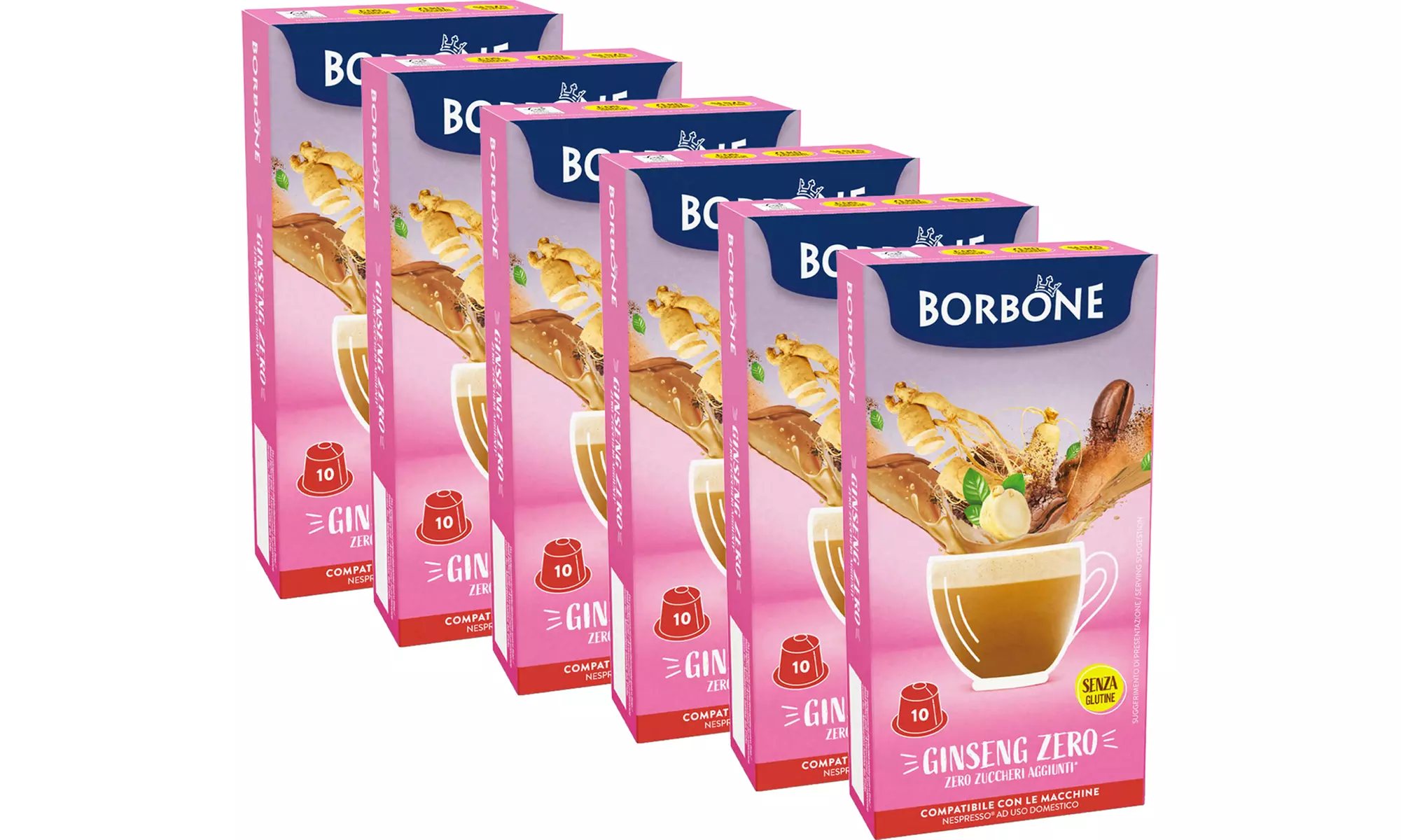 60 o 120 capsule Borbone compatibili con Nespresso