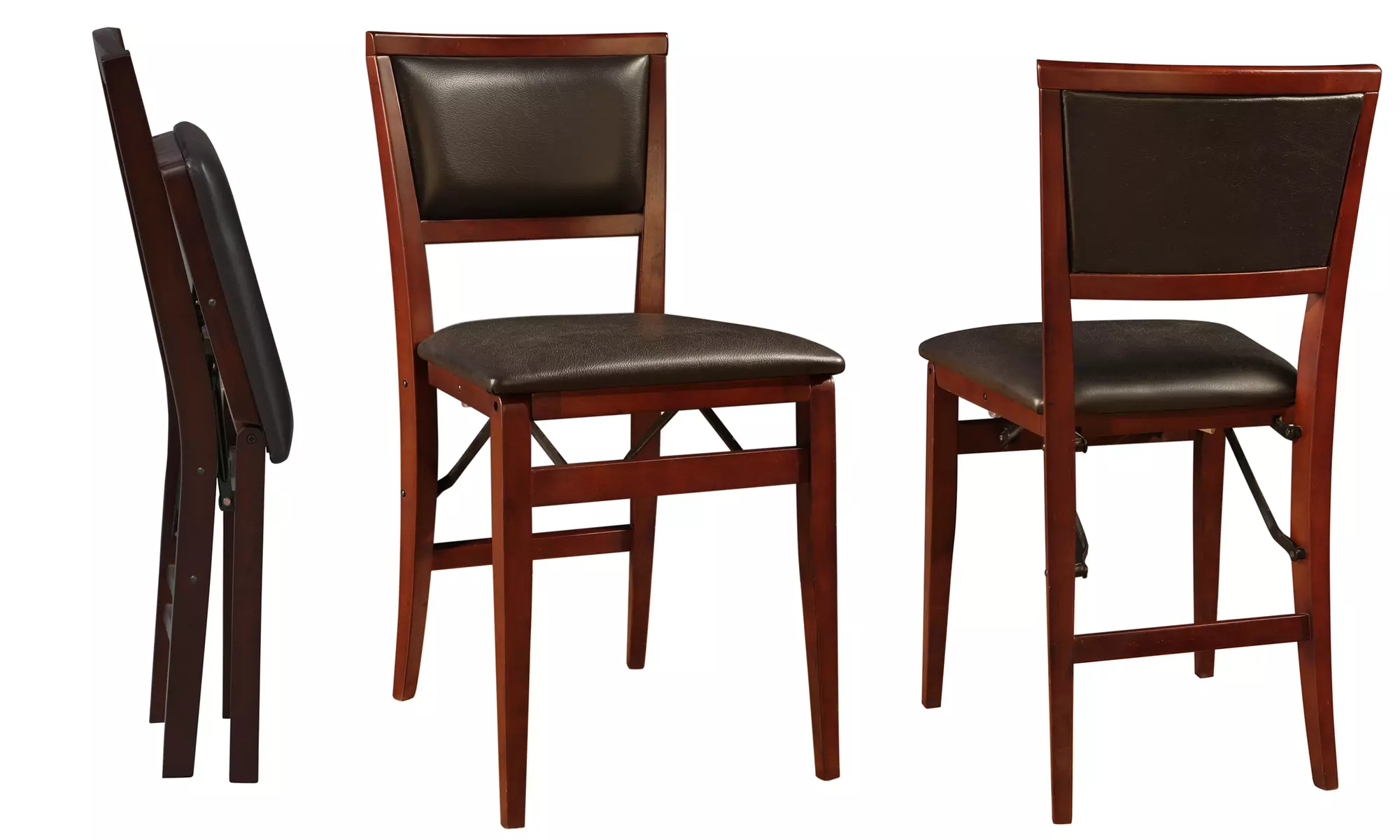 Folding Chairs With or Without Padded Back (Set of 2) - Primary Image