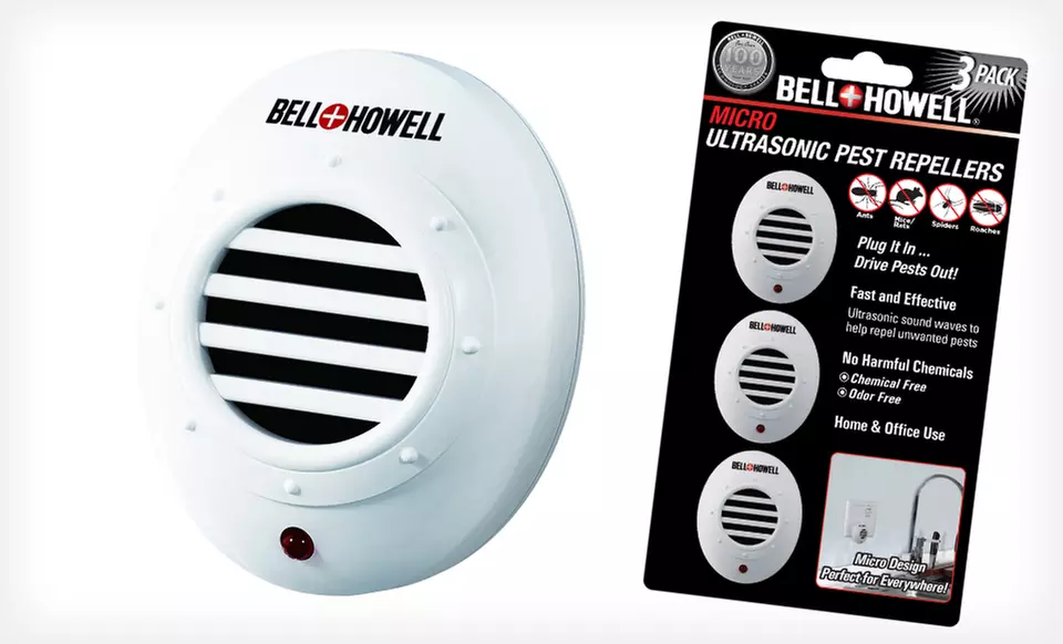 Bell + Howell Ultrasonic Pest Repeller 3-Pack. Free Returns. - Image 3