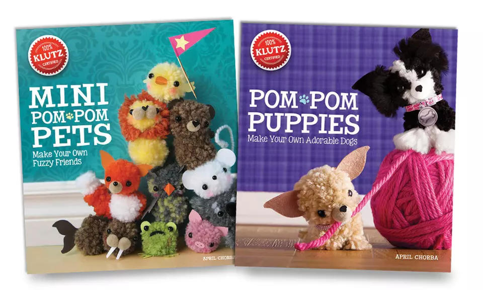Klutz 2-Book Bundle with Mini Pom-Pom Pets and Pom-Pom Puppies - Primary Image