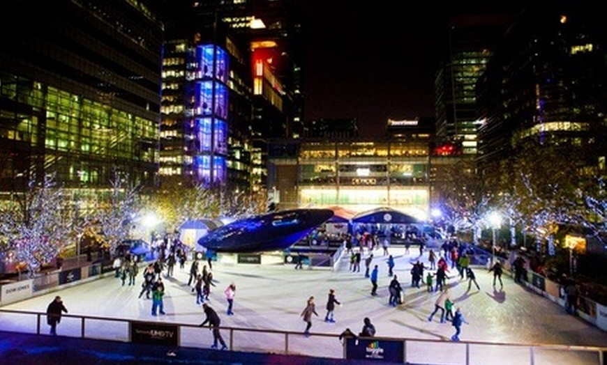 Image 1: Ice Skating, Canary Wharf