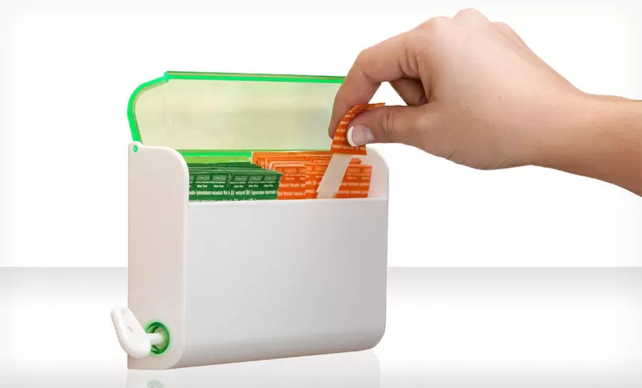 400-Ct Easy Access Bandages & Dispenser. Multiple Options Available. Free Shipping. - Primary Image