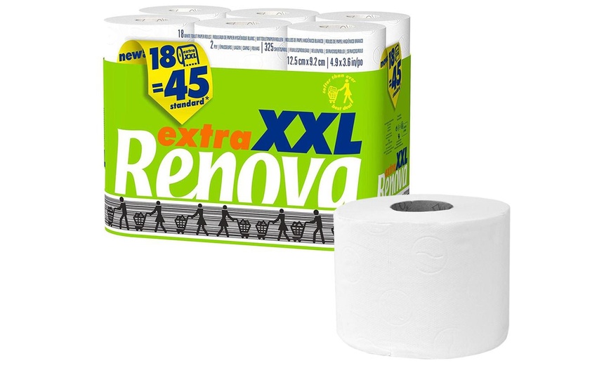 Image 1: 18 Renova Extra XXL Toilet Rolls