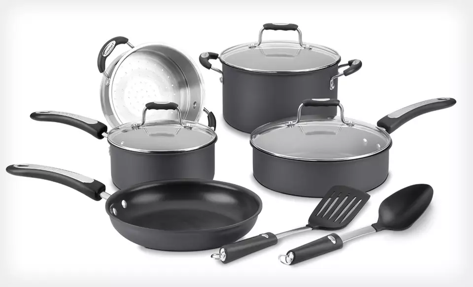 Cuisinart Pro Classic 10-Piece Cookware Set with Stainless-Steel or Hard-Anodized Finish. Free Returns. - Second Medium