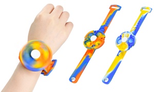 One, Two or Three Pop It Fidget Spinner Bracelets