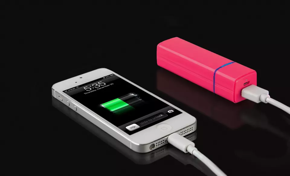 Merkury Innovations 2,000 mAh Portable Smartphone Charger in Black, Pink, or White. Free Returns. - Primary Image