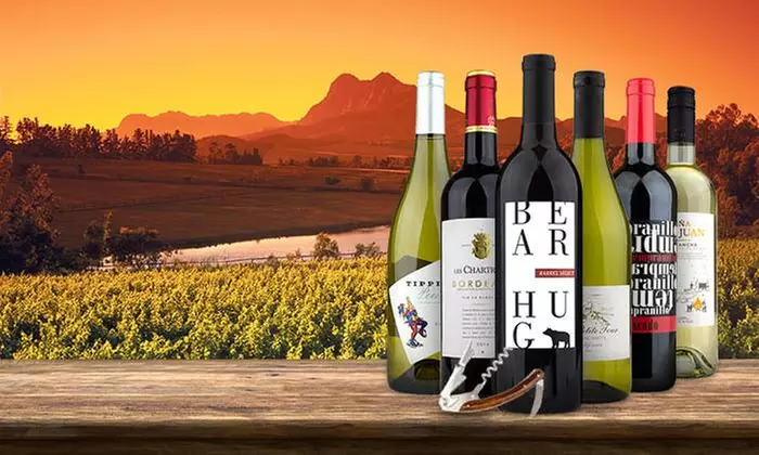 $35 for Six Bottles of Premium Wine and a Deluxe Corkscrew from Barclays Wine ($118.93 Value) - Primary Image