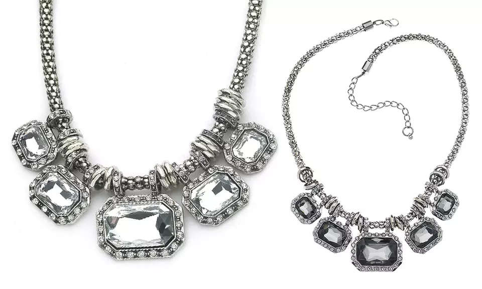 50.00 CTTW Austrian Crystal Statement Necklace - Primary Image