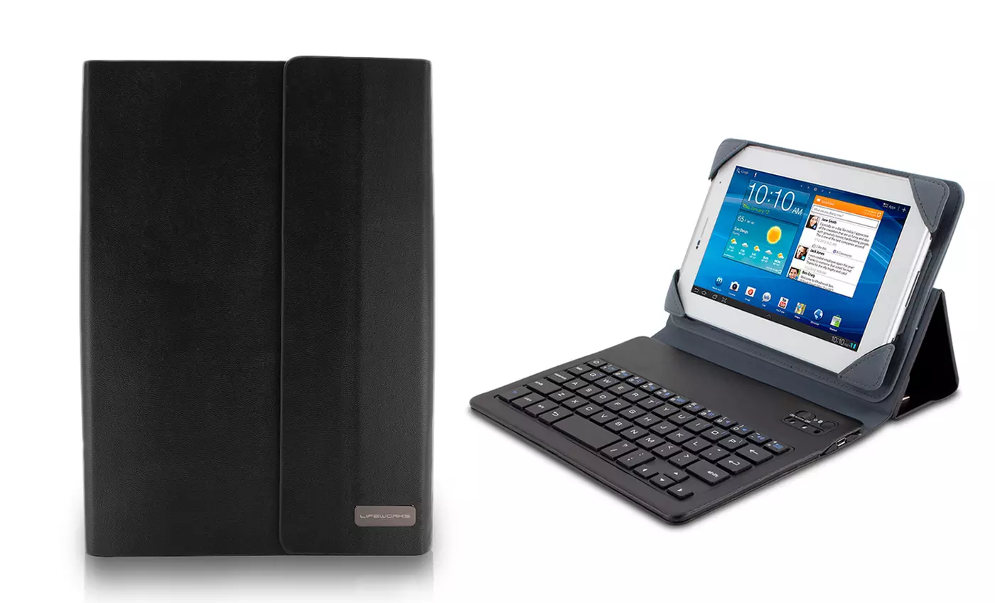 LifeWorks Universal Bluetooth Keyboard Cases for Tablets up to 10" - Primary Image