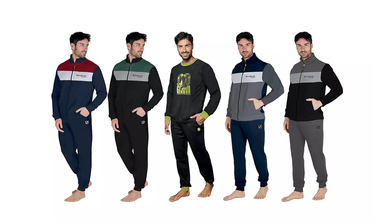 Tuta homewear per uomo Givova, disponibile in vari modelli, taglie e colori - Primary Image