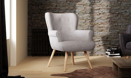Fauteuil scandinave Pinto, livraison gratuite