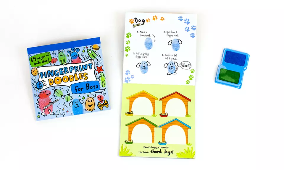 Fingerprint Doodle Kit for Boys or Girls - Second Medium