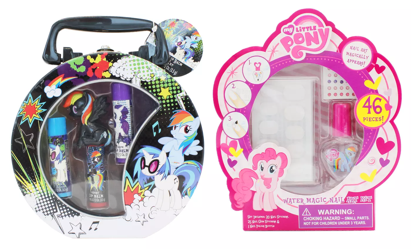 My Little Pony Bundle with 46-Piece Water Magic Nail Art Kit and 3-Piece Lip Balm Tin - Primary Image