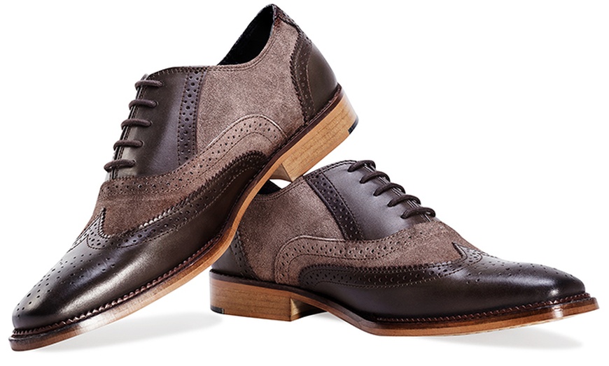 Image 14: Two Tone Leather Oxford Brogues