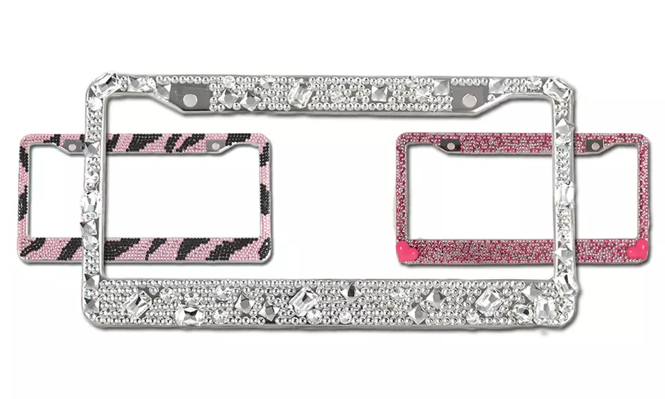Assorted Bling License Plate Frames - Primary Image