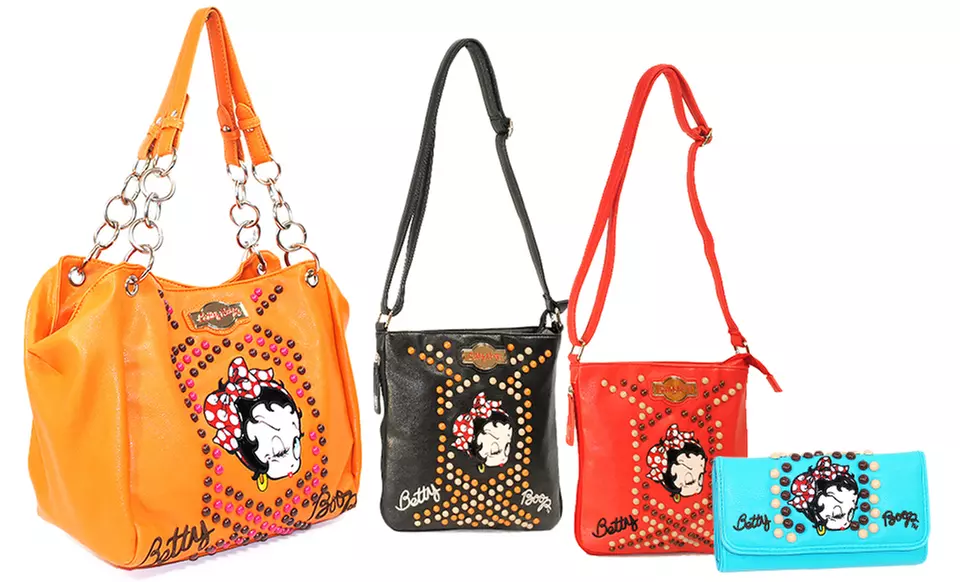 Betty Boop Clutch Wallet, Cross-Body Bag, or Chain Tote Bag from $12.99–$22.99. Multiple Colors Available. Free Returns. - Primary Image