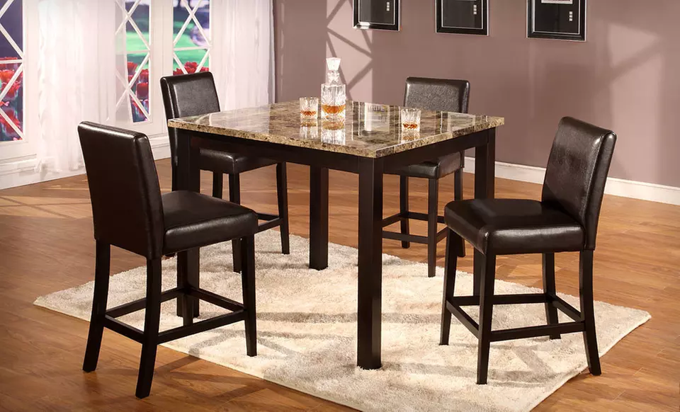 $85 for a Set of Two Baxton Studios 24-Inch Dark Brown Pub Stools ($239.99 List Price). Free Shipping and Free Returns. - Second Medium