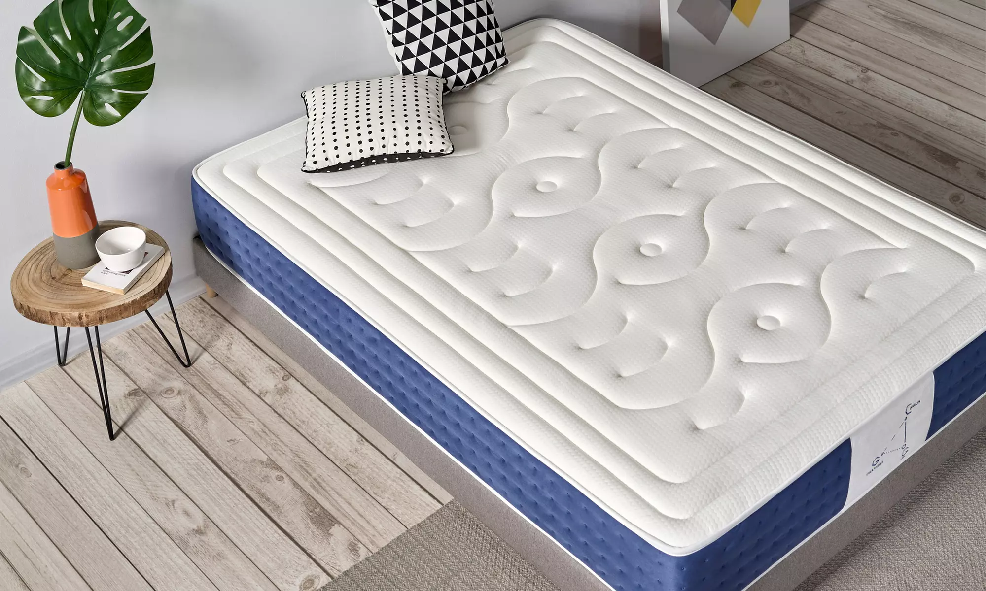 Colchón Memory System Plus con Acolchado de Grafeno-Gel-Carbono