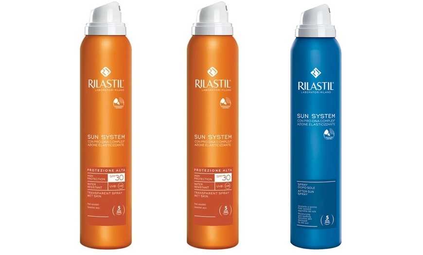 Image 2: Pack of Two Rilastil Sunscreens with Optional After-Sun Spray