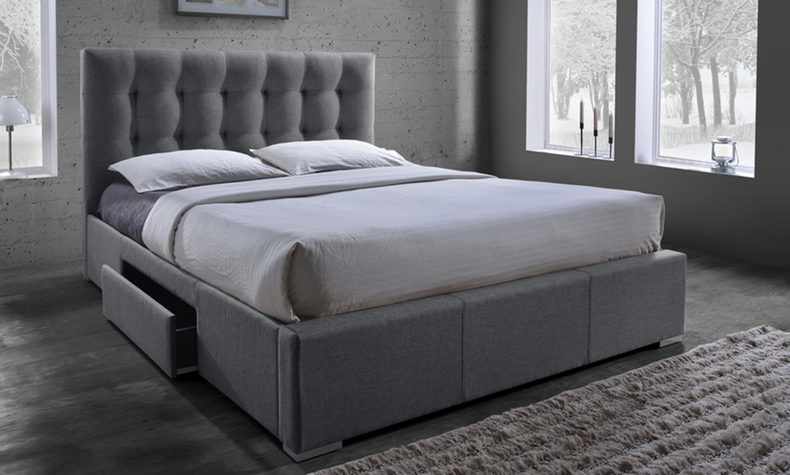 groupon grey ottoman bed