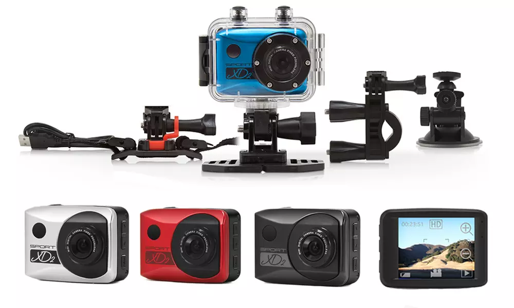 Sport XD SXD2 12MP 1080p Action Camera Kit - Primary Image