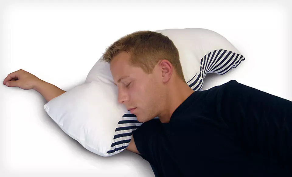 $35 for a Sona Stop Snoring Pillow with a Cotton Pillowcase ($59.99 List Price). Free Shipping and Free Returns. - Primary Image