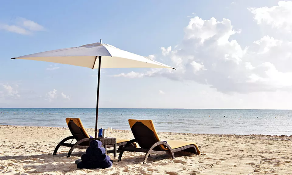 All-Inclusive Stay at Hideaway at Royalton in Cancún, with dates into December. Includes Taxes and Hotel Fees.   - Second Medium
