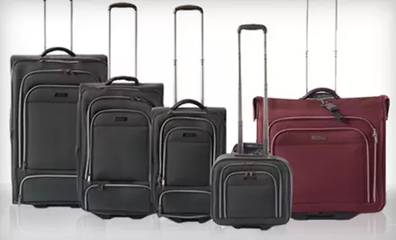 Kenneth Cole Reaction Wheeled Garment Bag or Four-Piece Luggage Set (Up to 79% Off). Shipping Included.  - Primary Image
