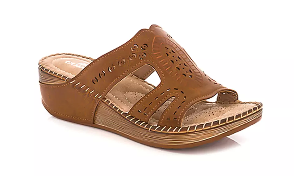Lady Godiva Women's Comfort Wedge Sandal (Sizes 8, 9, 10) - Primary Image