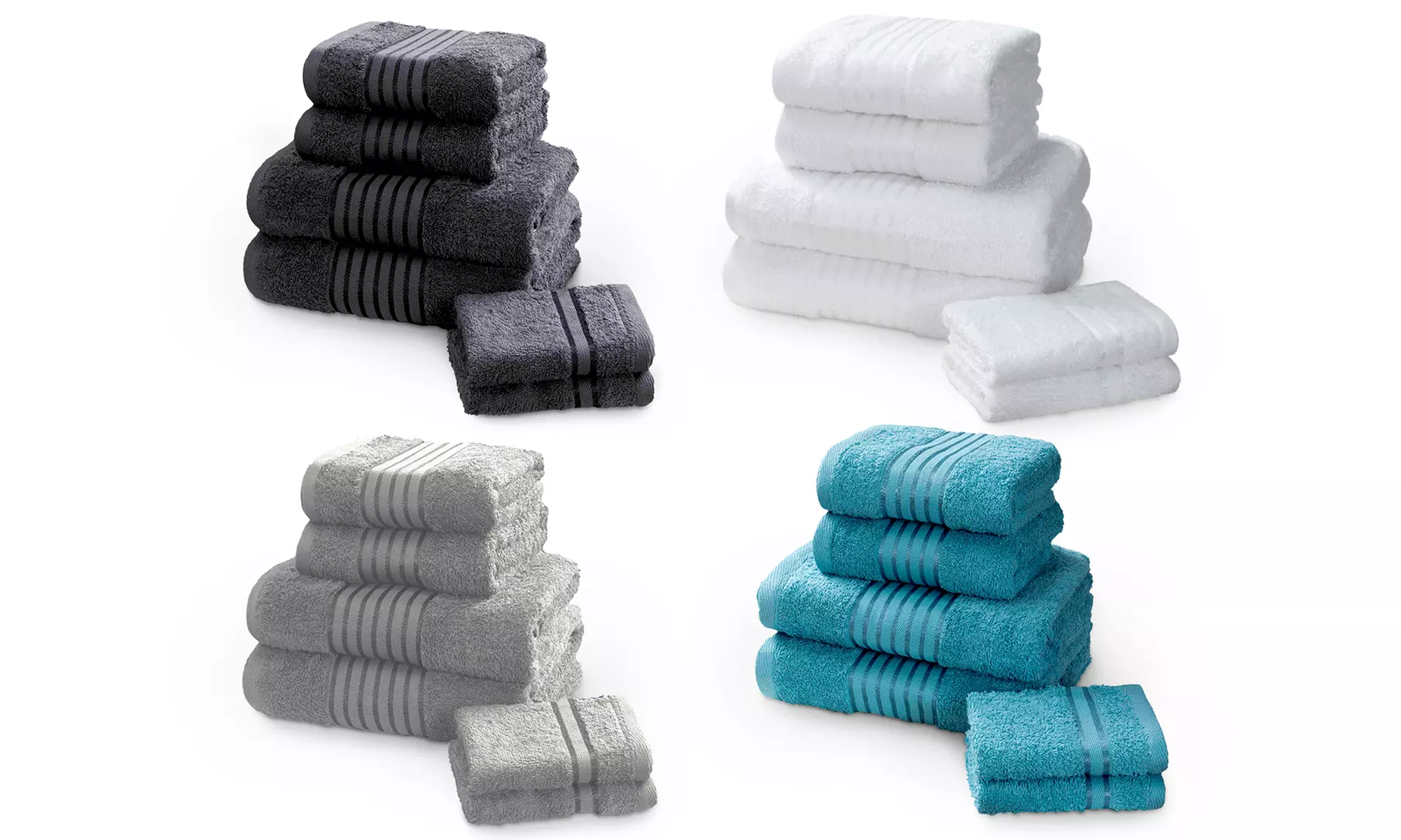 6-Piece or 12-Piece 500gsm Windsor Towel Bale - Primary Image