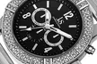 Joshua & Sons Men's Multifunction Watch with Crystal-Adorned Bezel - Second Medium