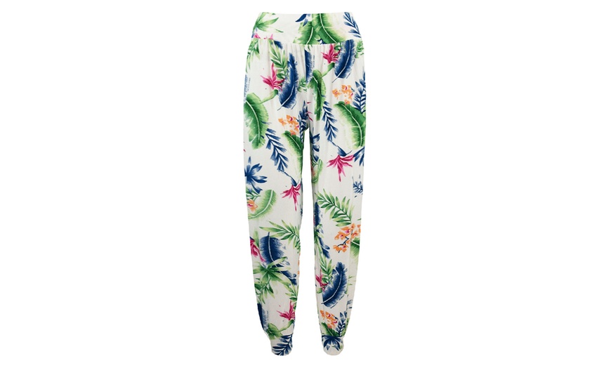 Image 4: Floral Baggy Leggings