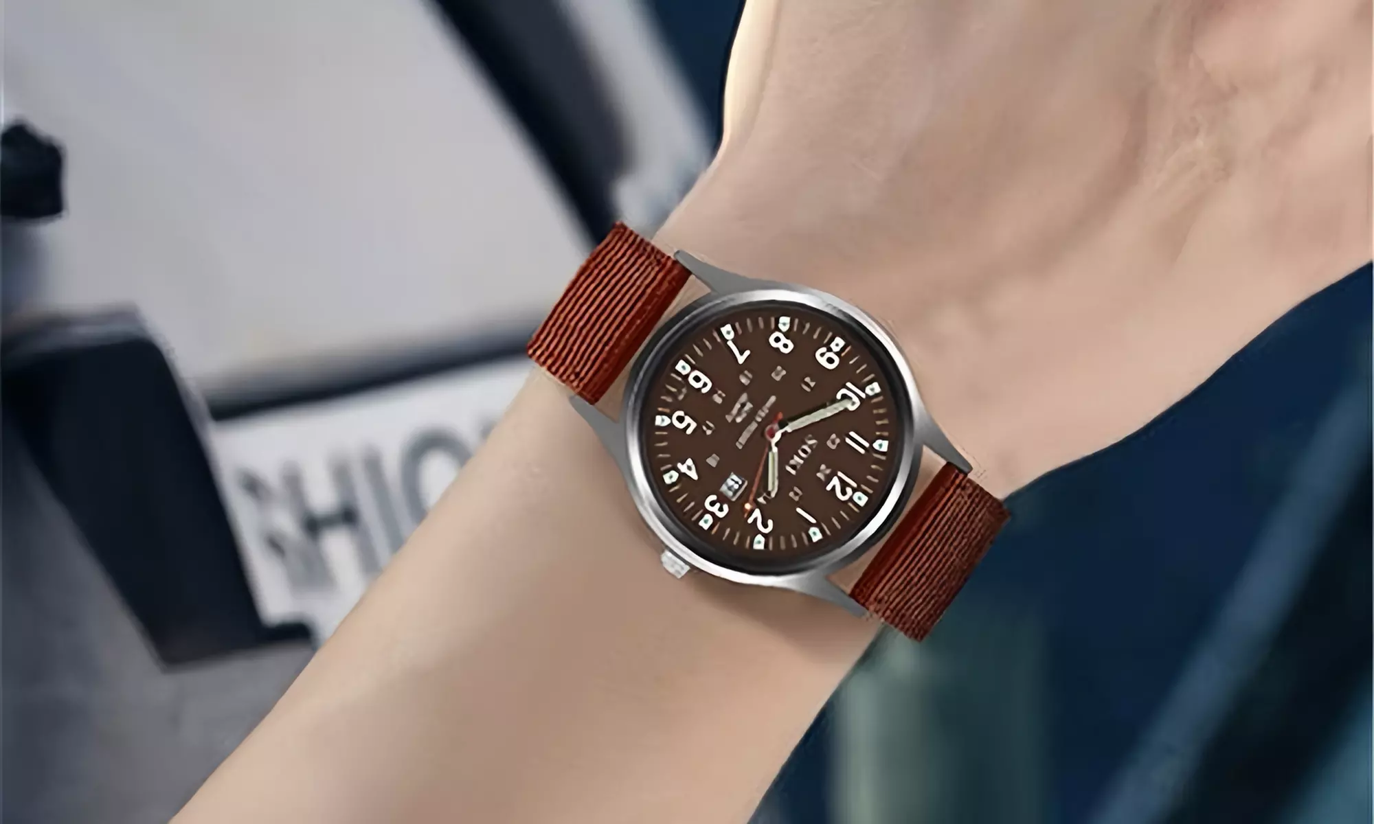 Orologio casual in tela