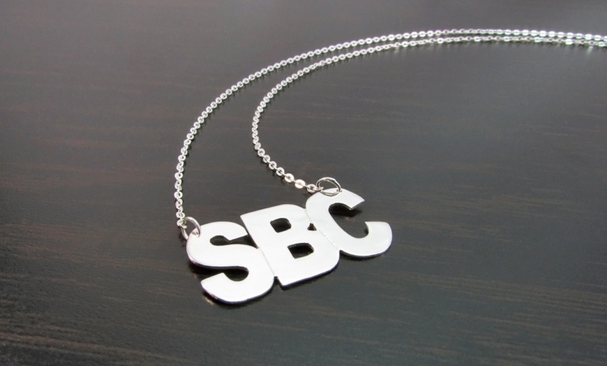 groupon monogram necklace