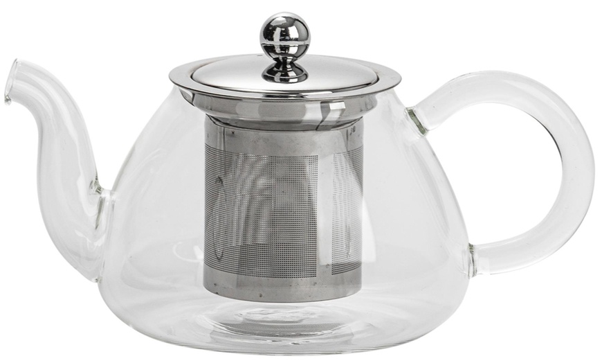 Image 20: Transparent Design Stainless Steel Infusion Chamber Teapot