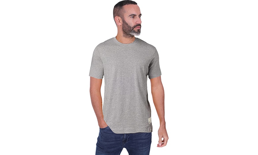 Image 4: Blu Apparel Men's Two Pack Premium Crew-Neck Cotton T-Shirts